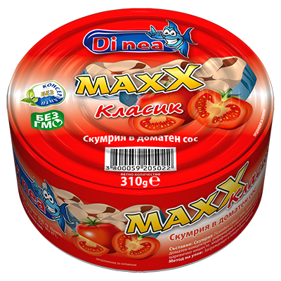 Скумрия в доматен сос 310гр.